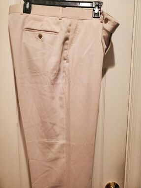 Men's Classic Beige Dress Pants, Saks 5th Ave